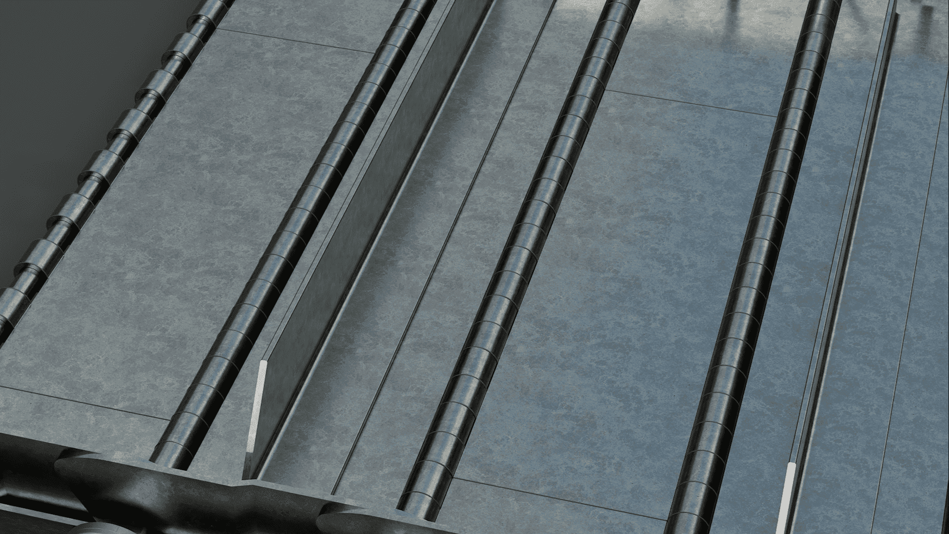 Hinged steel belt