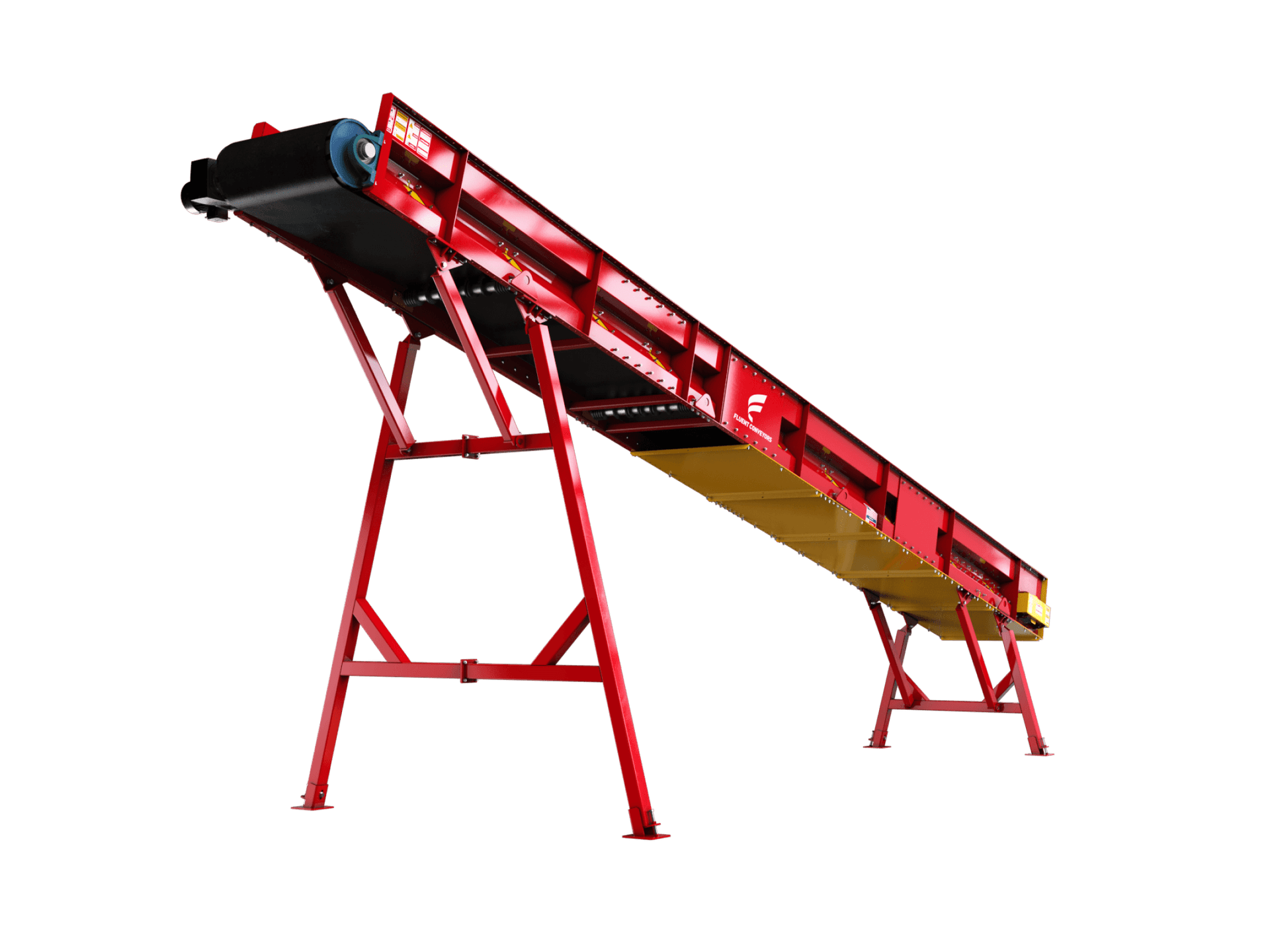 Flat idler conveyors