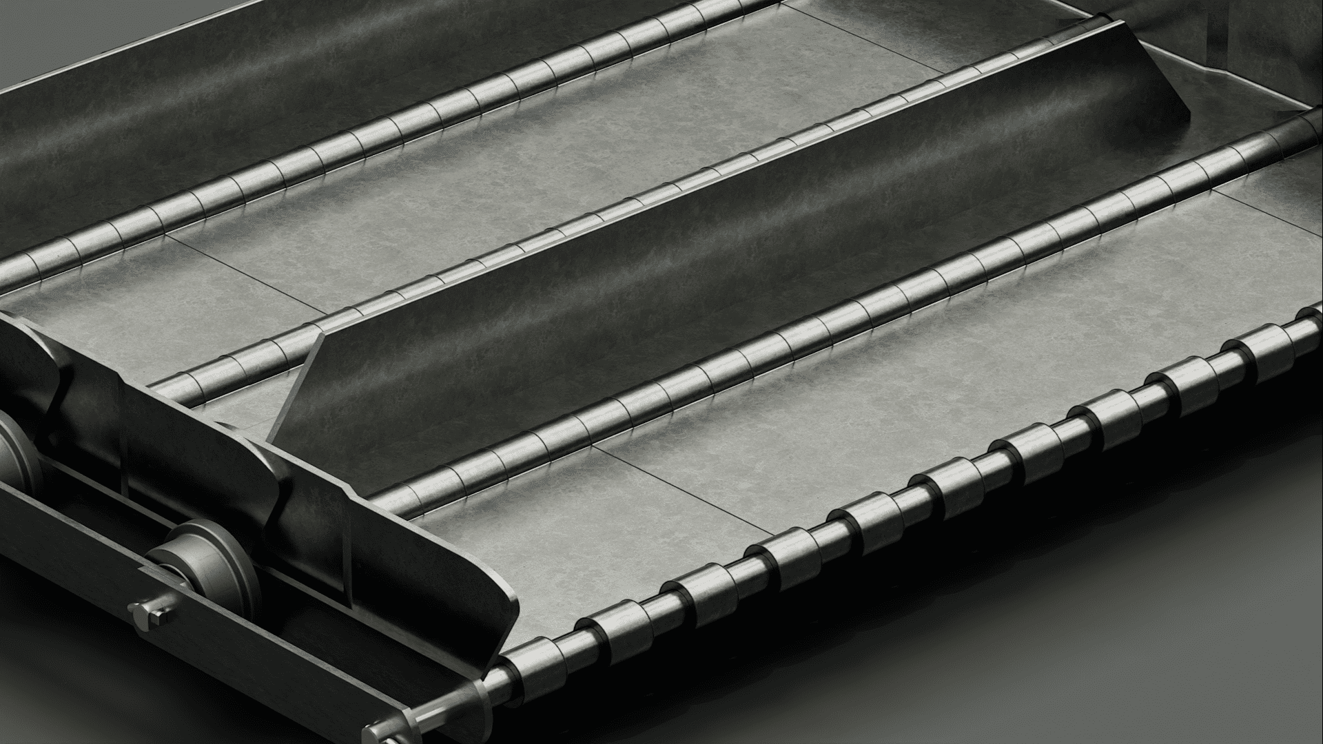 Hinged steel belts