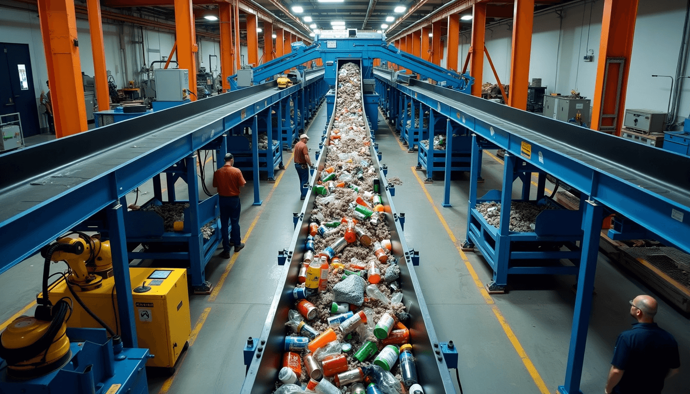 Fluent Conveyors recycling conveyors