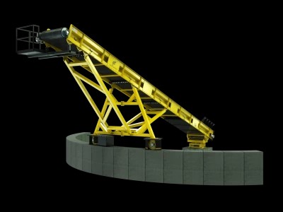 Fluent Conveyors Product Radial Stacker Conveyor