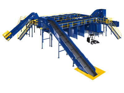 Fluent Conveyors Product Custom Recycling Sort Stations