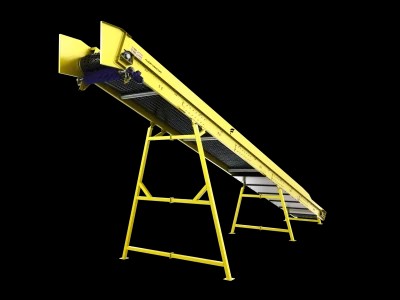 Fluent Conveyors Product Through Idler Conveyor